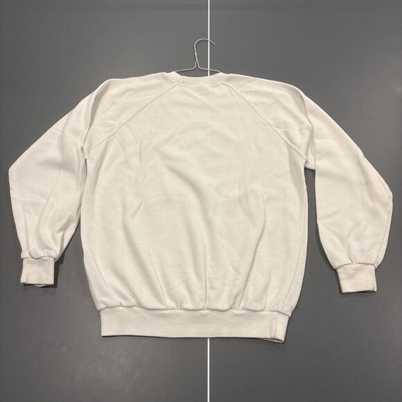 Rare Vintage 80’s Oxford University Men’s White Crewneck Sweatshirt Size Large - Picture 2 of 9